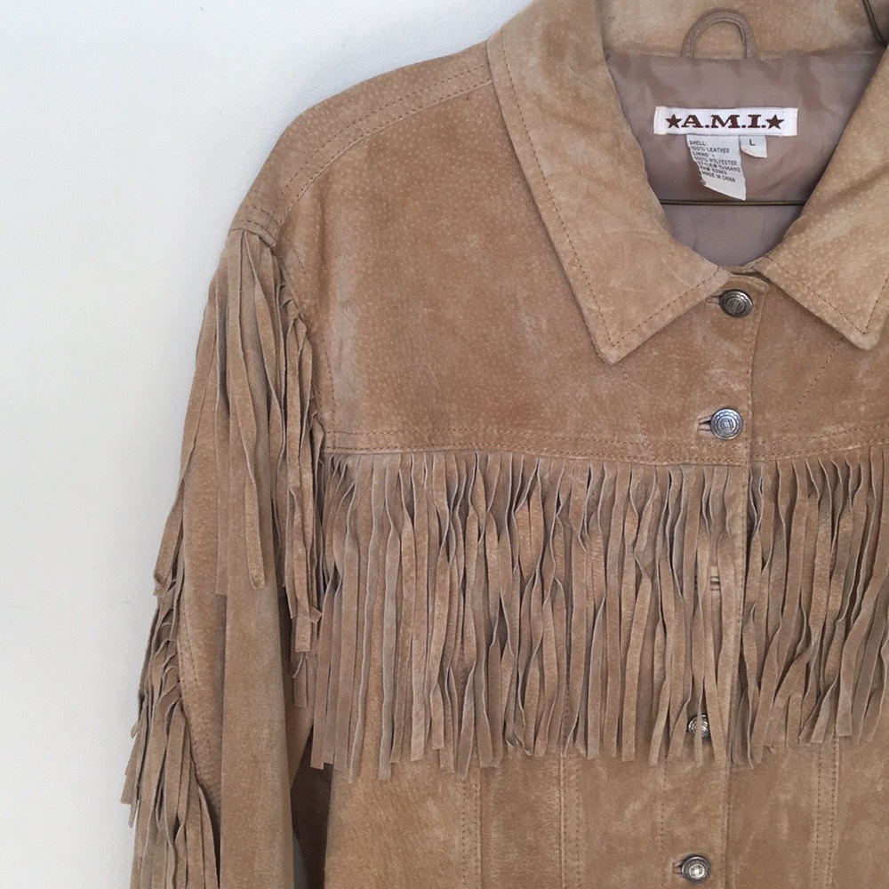 VINTAGE SUEDE FRINGE JACKET